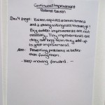Rules for Continuous Improvement 01